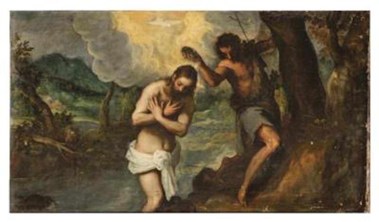 The Baptism of Christ by Jacopo Palma il Giovane