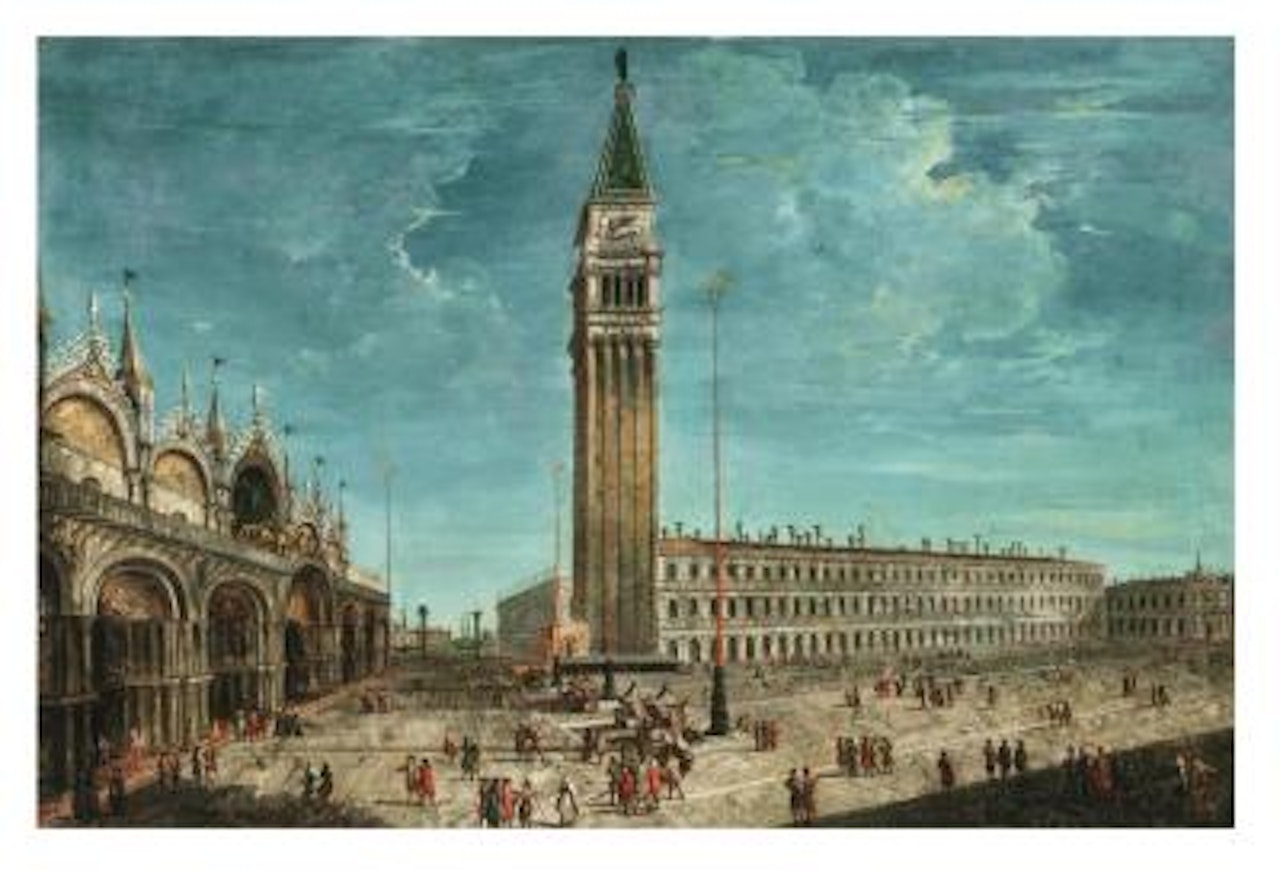 Piazza San Marco from the Torre dell"Orologio, Venice by Michele Marieschi