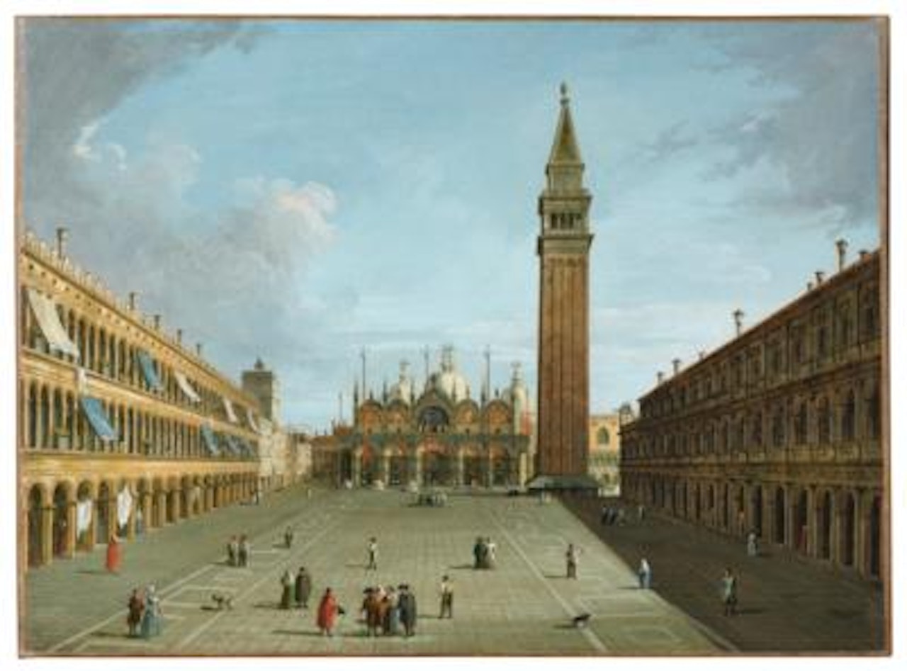 Piazza San Marco, Venice, looking East towards the Basilica by Giuseppe Bernardino Bison