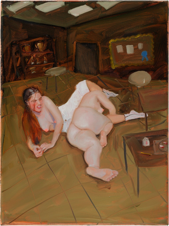 Homework in the cafeteria wrestlers by Jenna Gribbon