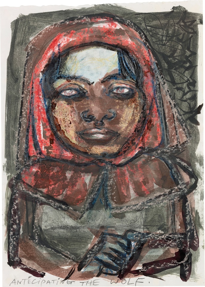 Little Red Riding Hood by Marlene Dumas