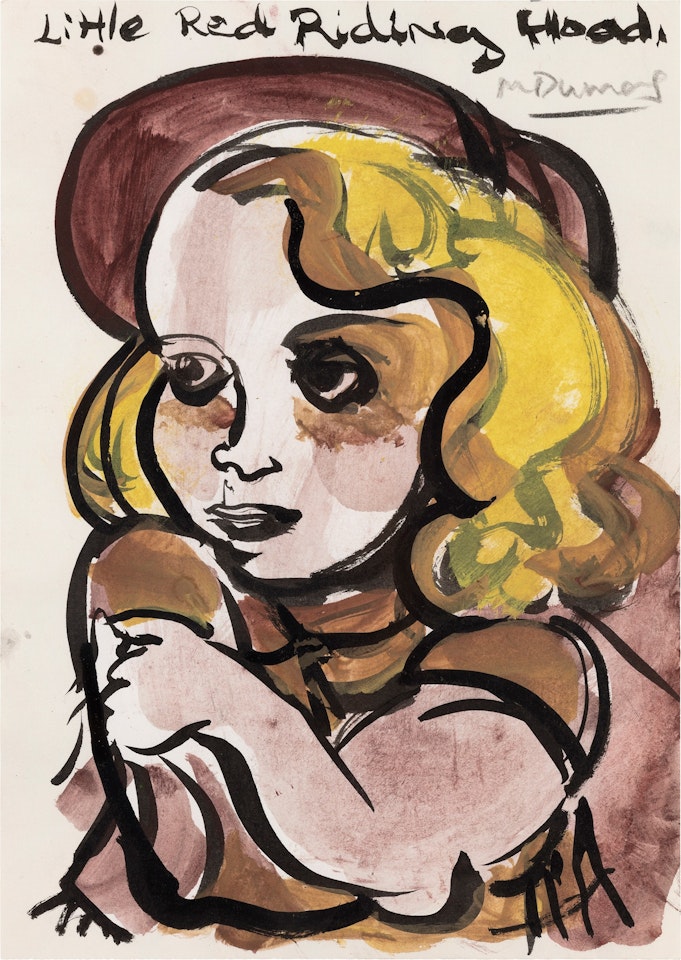 Little Red Riding Hood by Marlene Dumas