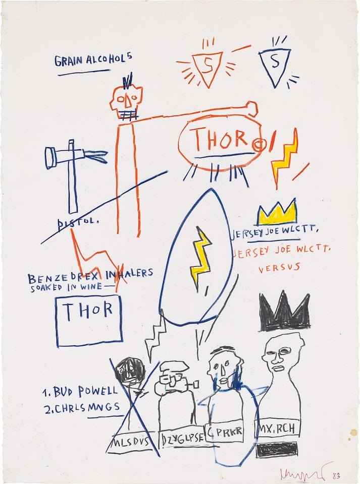 Untitled (Grain Alcohol) by Jean-Michel Basquiat