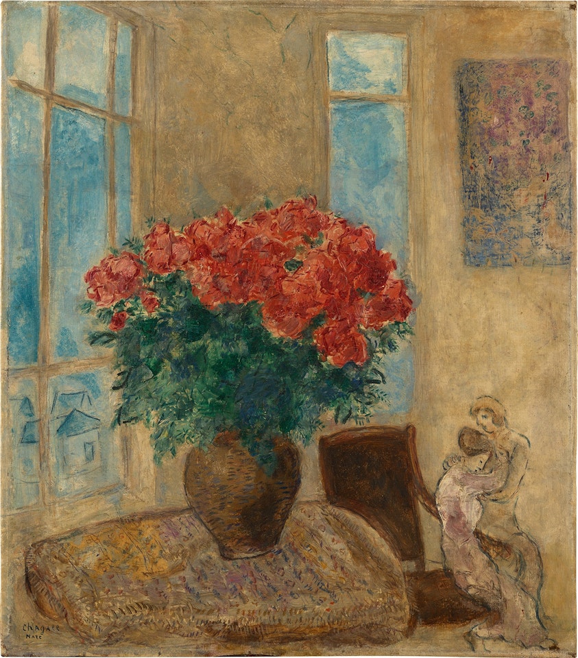 Fleurs chez Bella by Marc Chagall