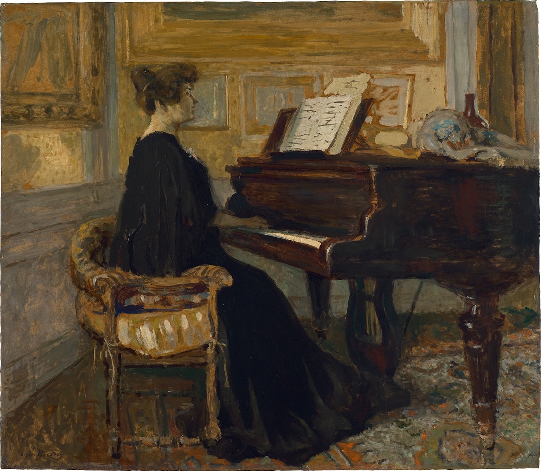 Mme Arthur Fontaine au piano by Édouard Vuillard