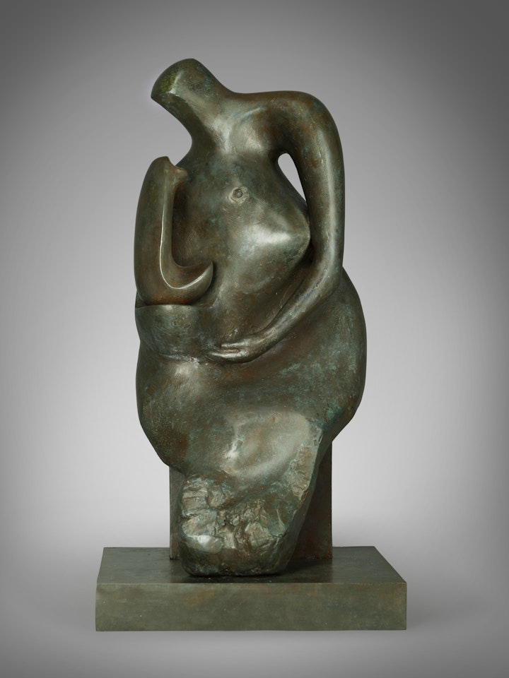 Working Model for Mother and Child: Block Seat by Henry Moore