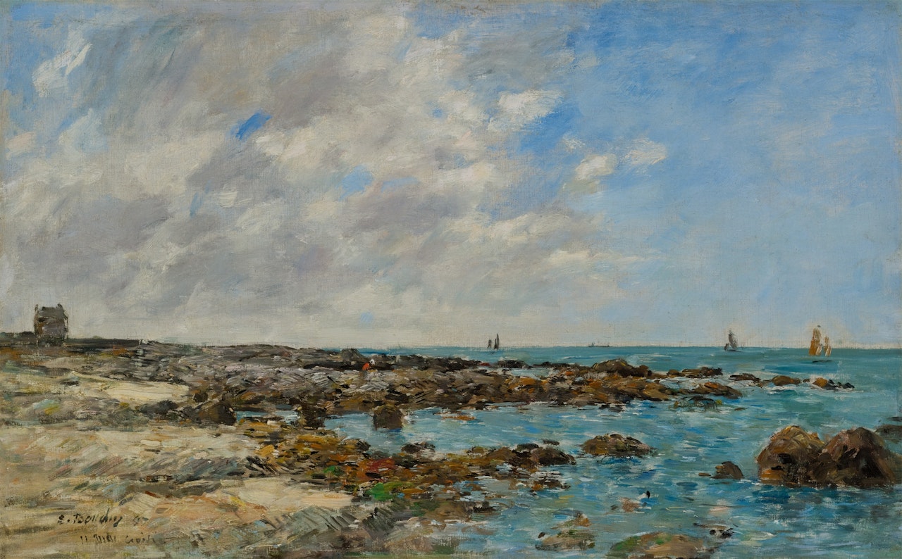 Le Croisic. Bord de mer by Eugène Boudin