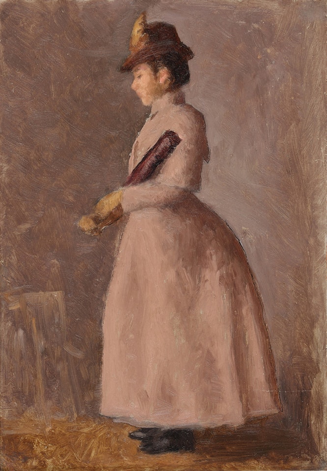 Jeune fille au rouleau de musique (Andrée Bonnard, soeur de l"artiste) by Pierre Bonnard