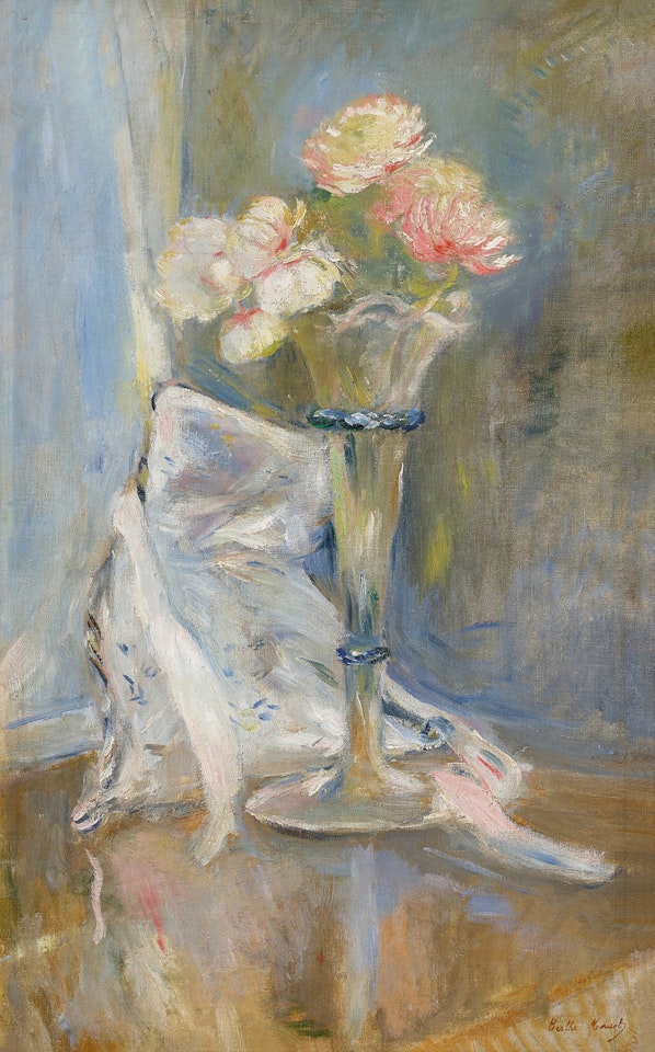 Anémones roses by Berthe Morisot
