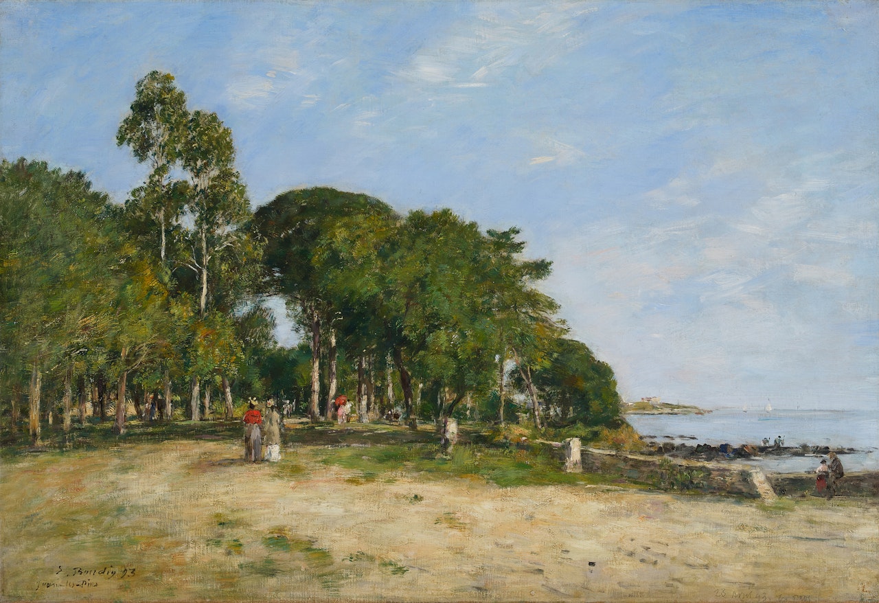 Juan-les-Pins. La Promenade et la baie by Eugène Boudin
