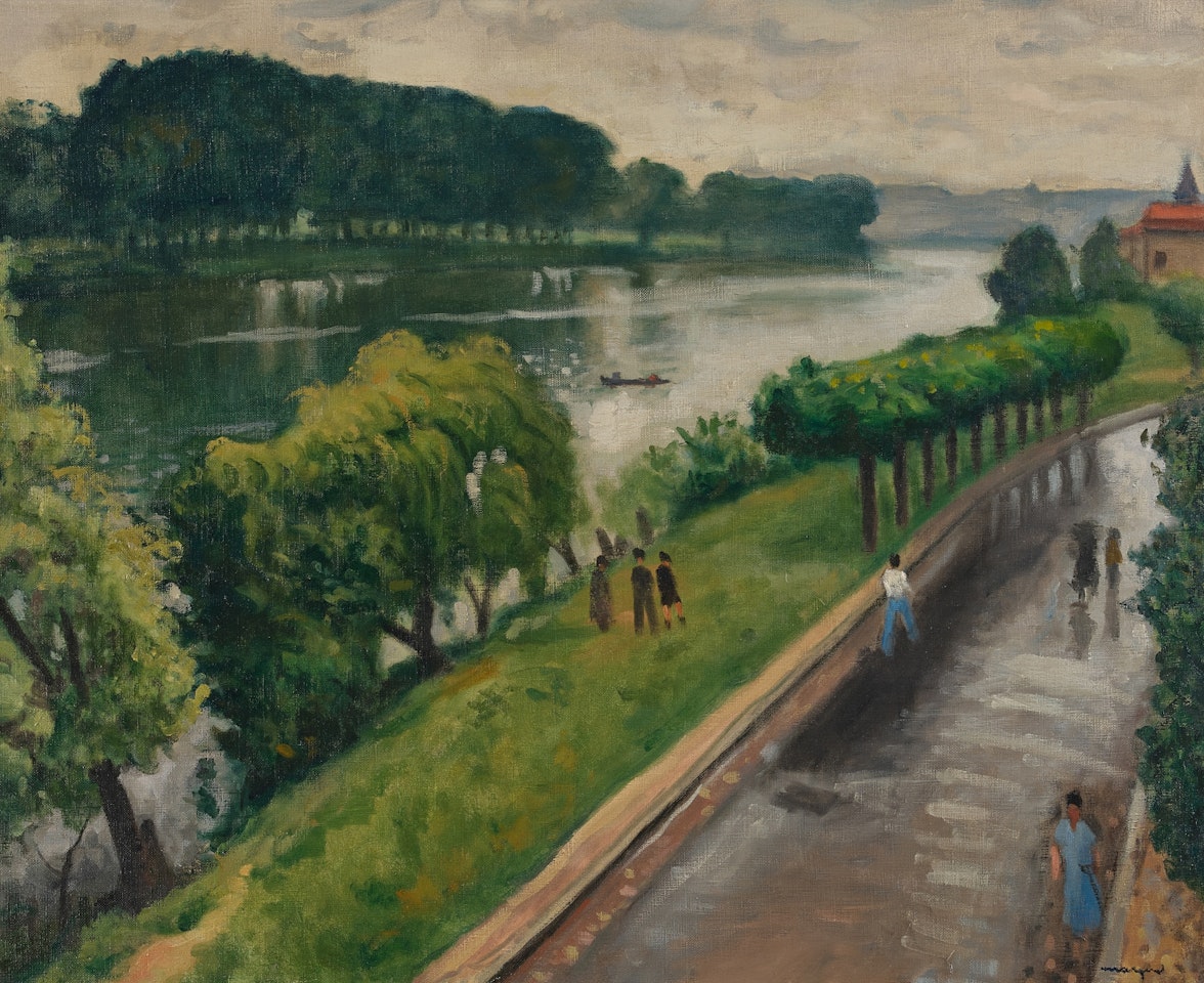 Route du bord de Seine à la Frette by Albert Marquet