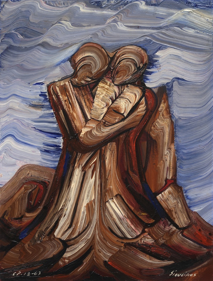 La peña de los amantes (De los compadres) by David Alfaro Siqueiros