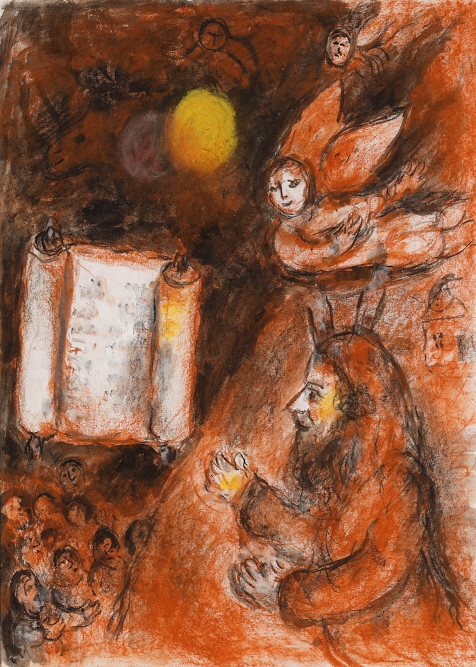 Moïse et la Torah by Marc Chagall