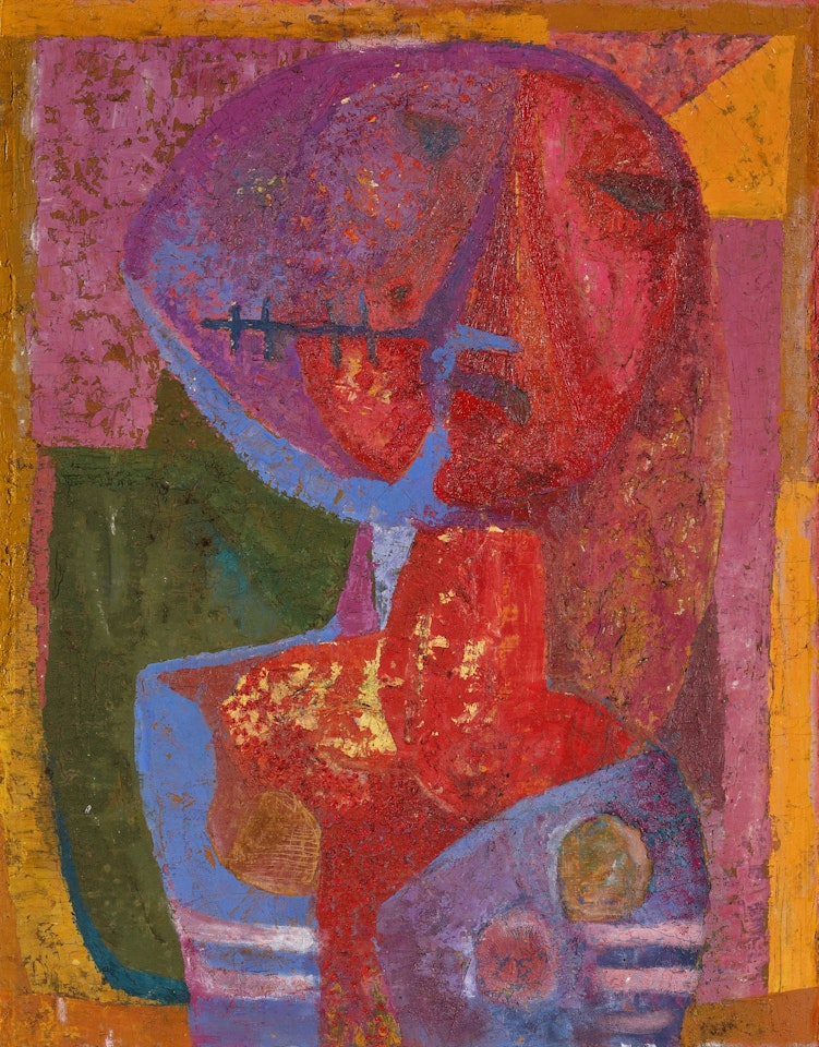 Mujer y muerte by Pedro Coronel