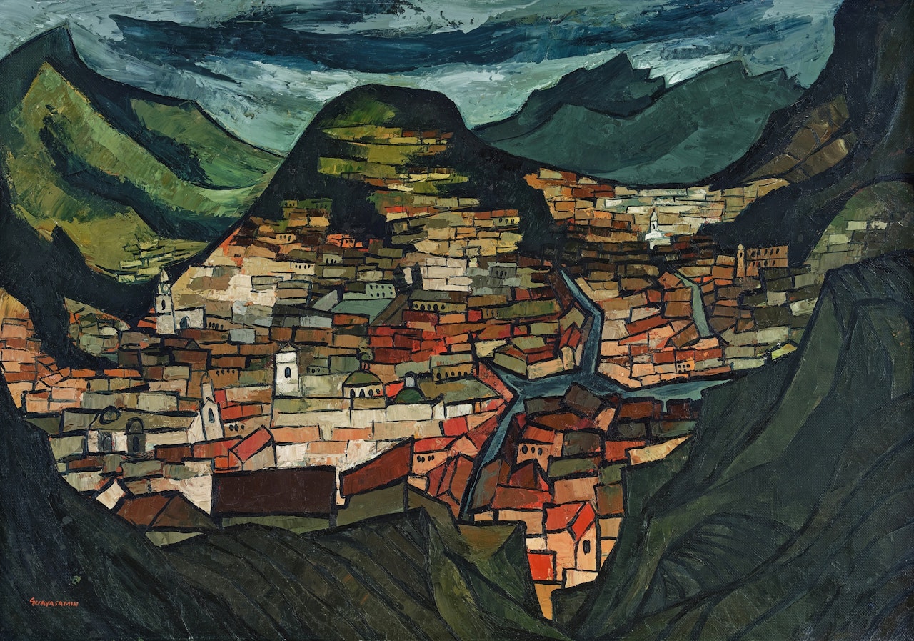 Paisaje de Quito by Oswaldo Guayasamin