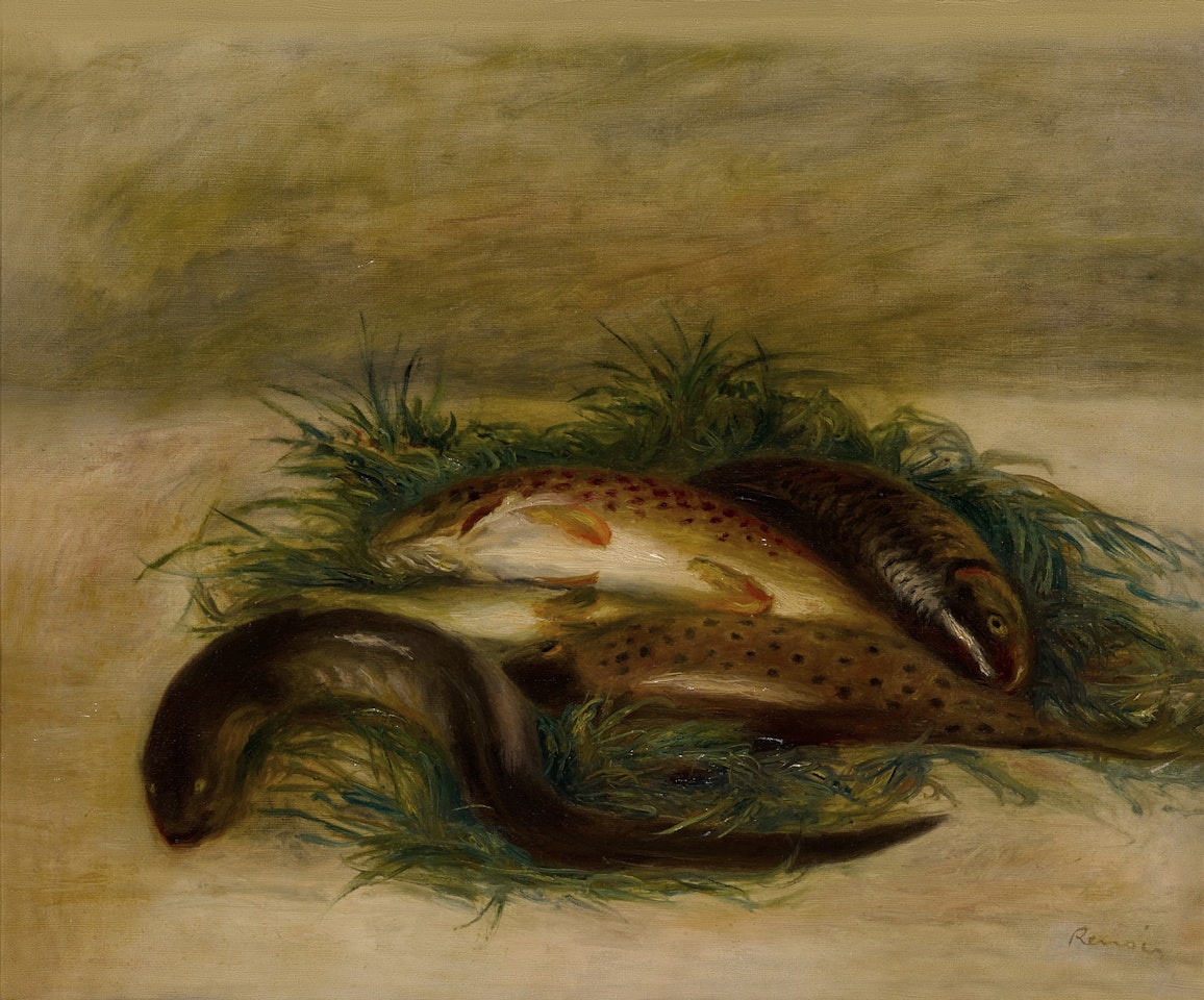 Anguille et truites by Pierre-Auguste Renoir
