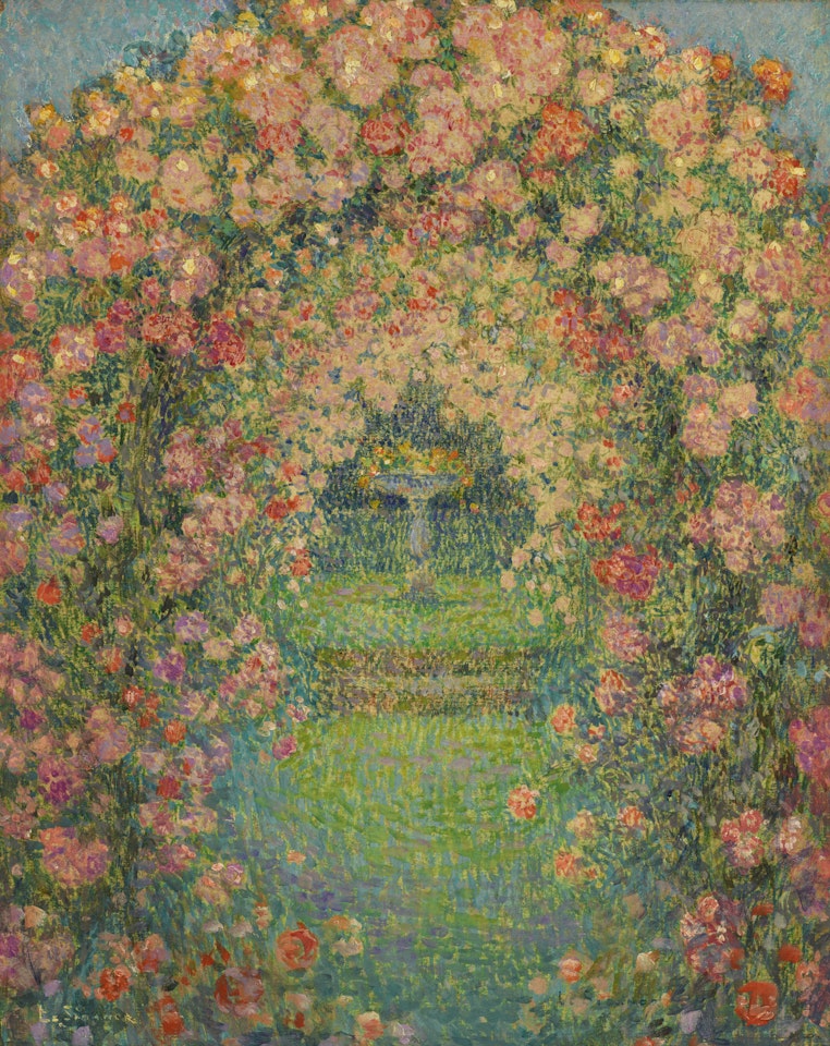 La Roseraie, Gerberoy by Henri Le Sidaner