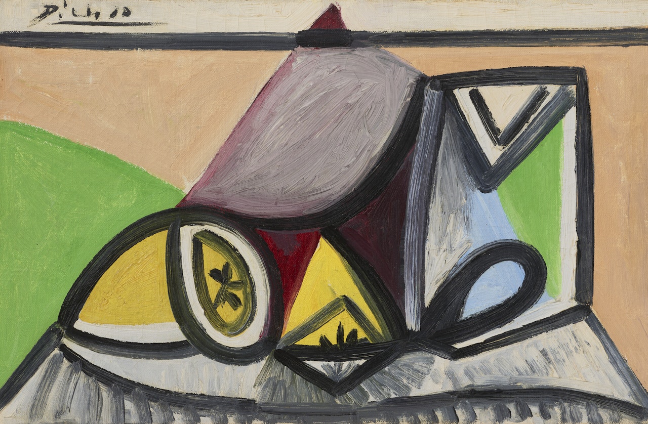 Citrons et verre by Pablo Picasso