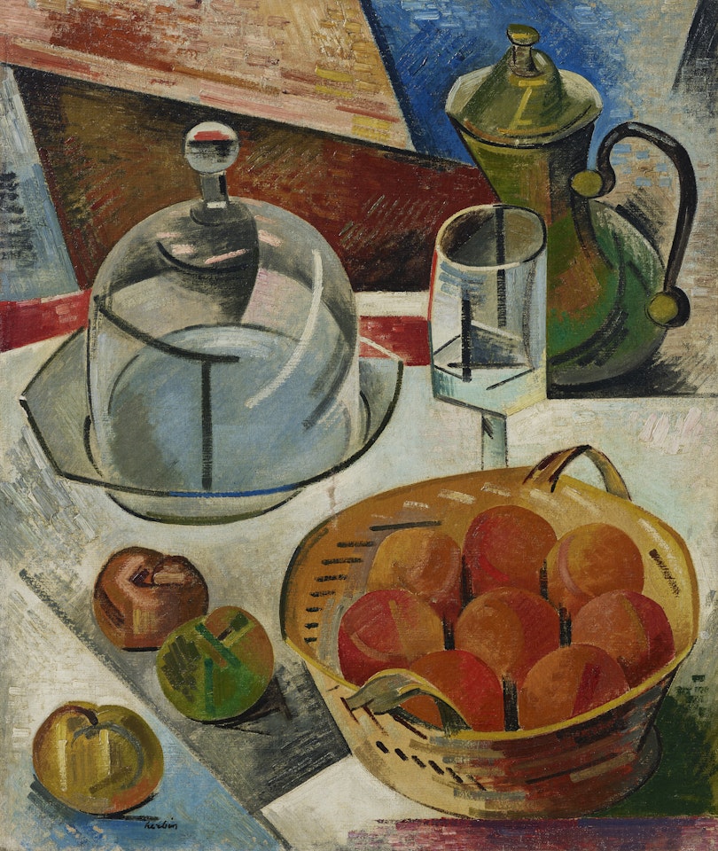 Nature morte à la cloche de verre by Auguste Herbin