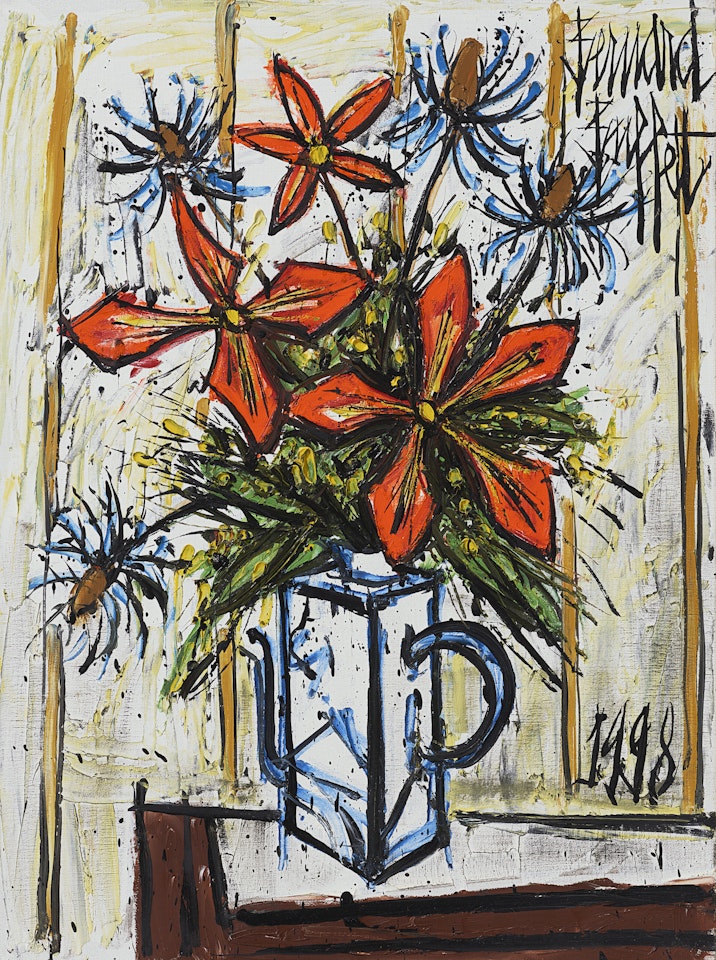 Bouquet dans une théière by Bernard Buffet