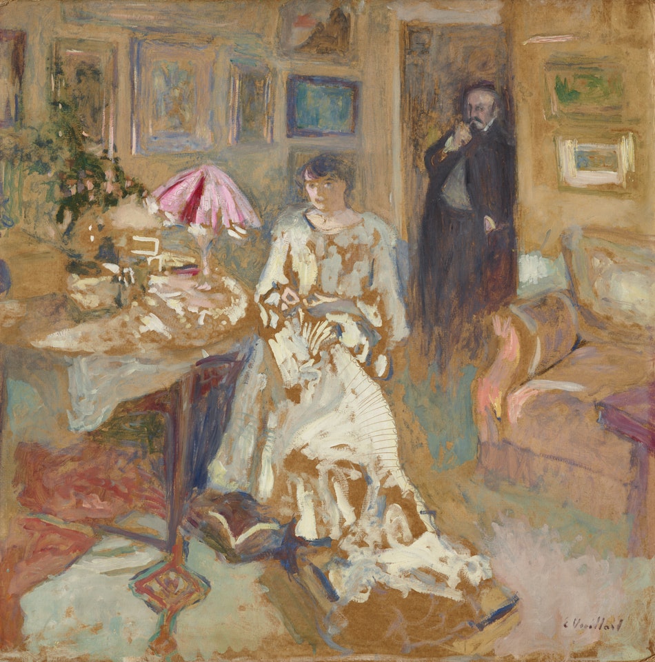 Jos Hessel et sa femme, rue de Rivoli by Édouard Vuillard