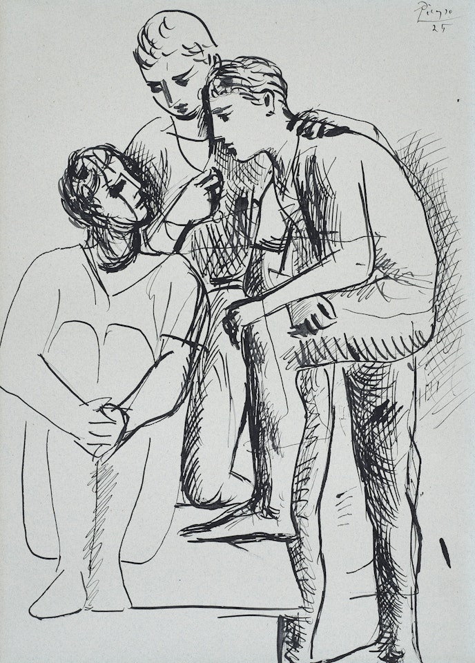 Trois danseurs by Pablo Picasso