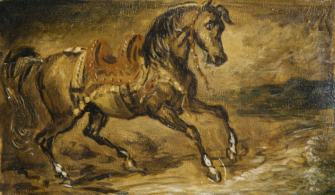 Cavallo bruno by Giorgio de Chirico