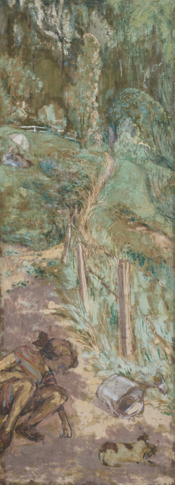 Aux Pavillions à Cricqueboeuf, Le Parc by Édouard Vuillard