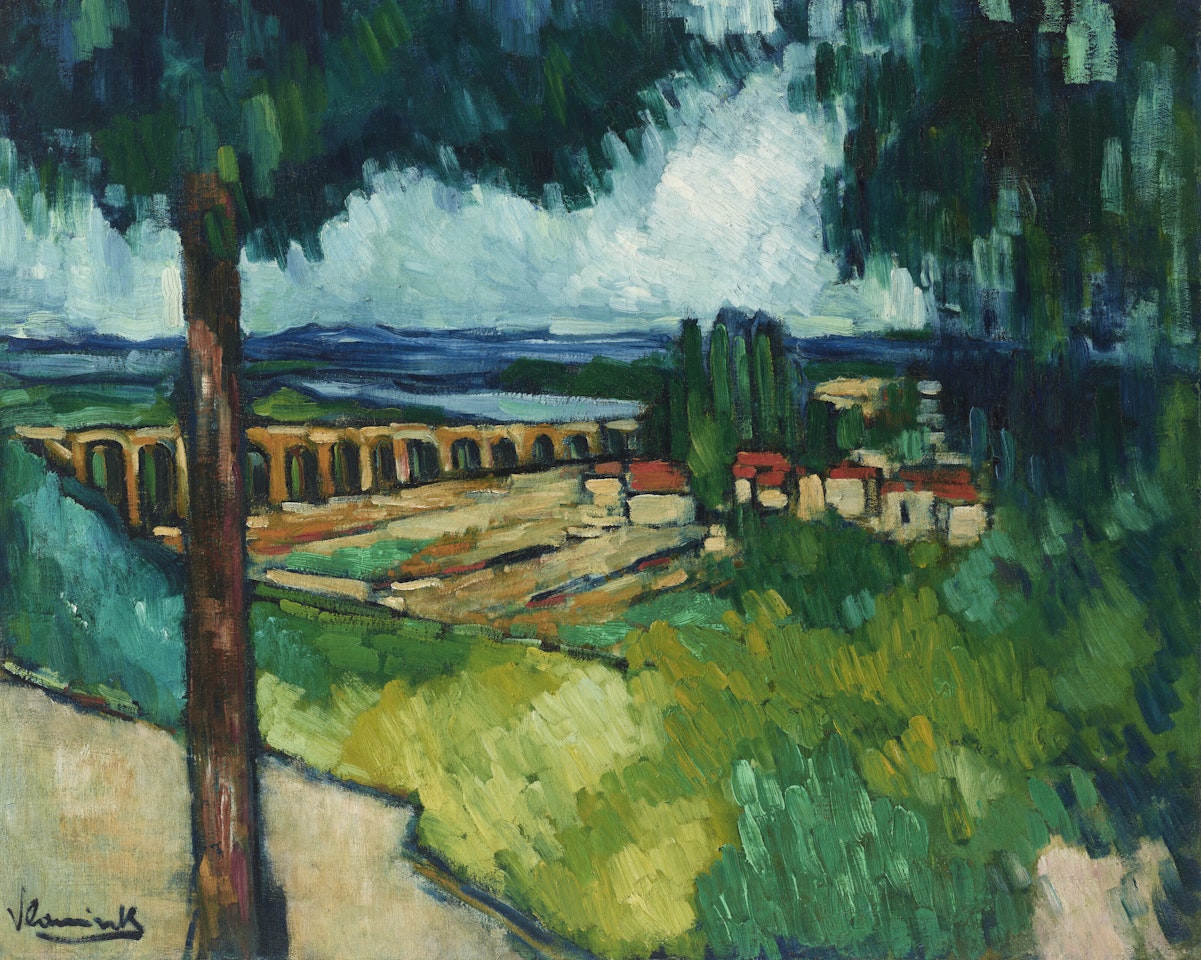 Le Viaduc de Saint-Germain by Maurice de Vlaminck