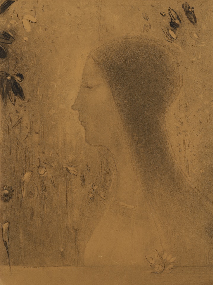 Profil de femme by Odilon Redon