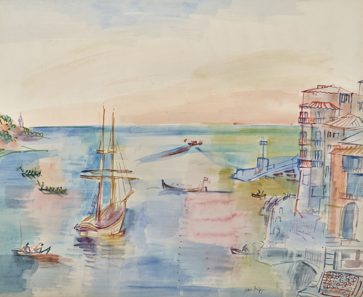 Port méditerranéen by Jean Dufy
