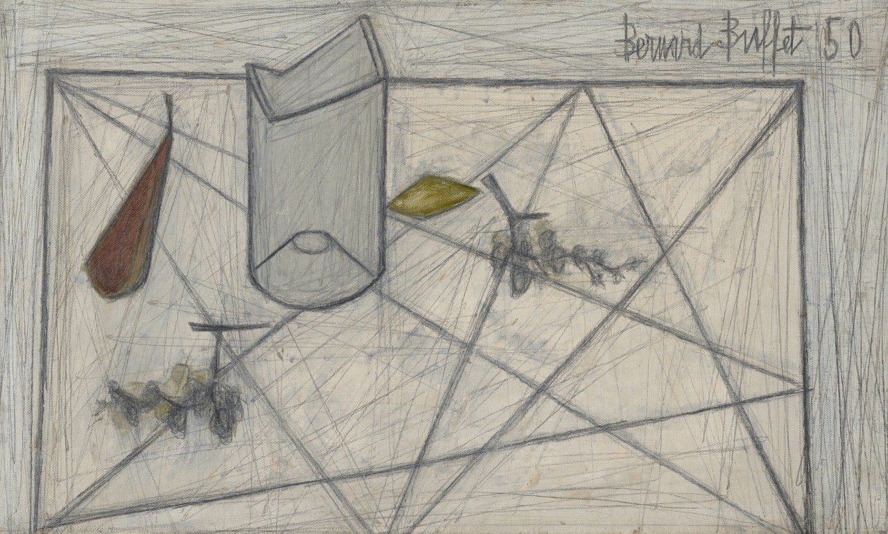 Nature morte à la bouteille cassée by Bernard Buffet