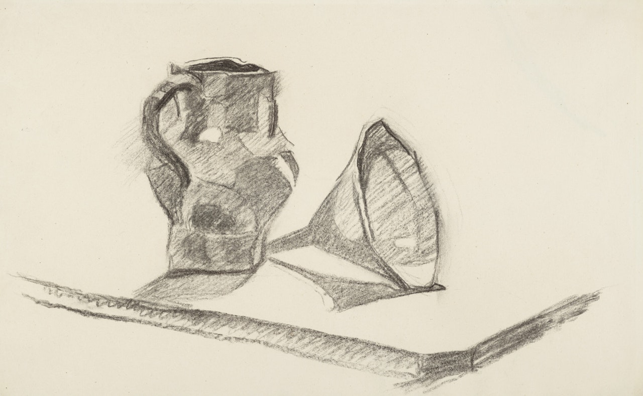 Nature morte à la cruche et entonnoir by Juan Gris