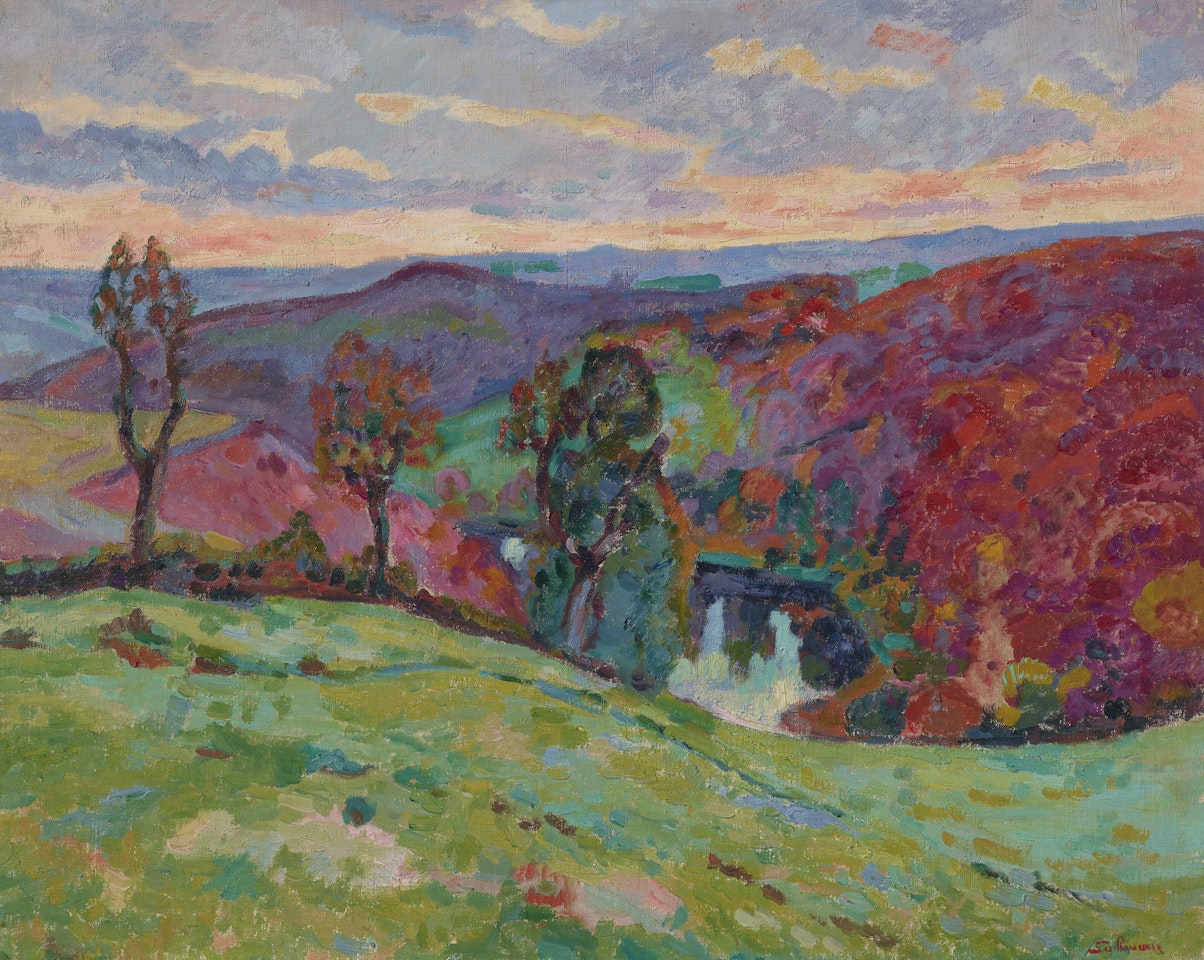La vallée de la Creuse et le Puy Barriou by Armand Guillaumin