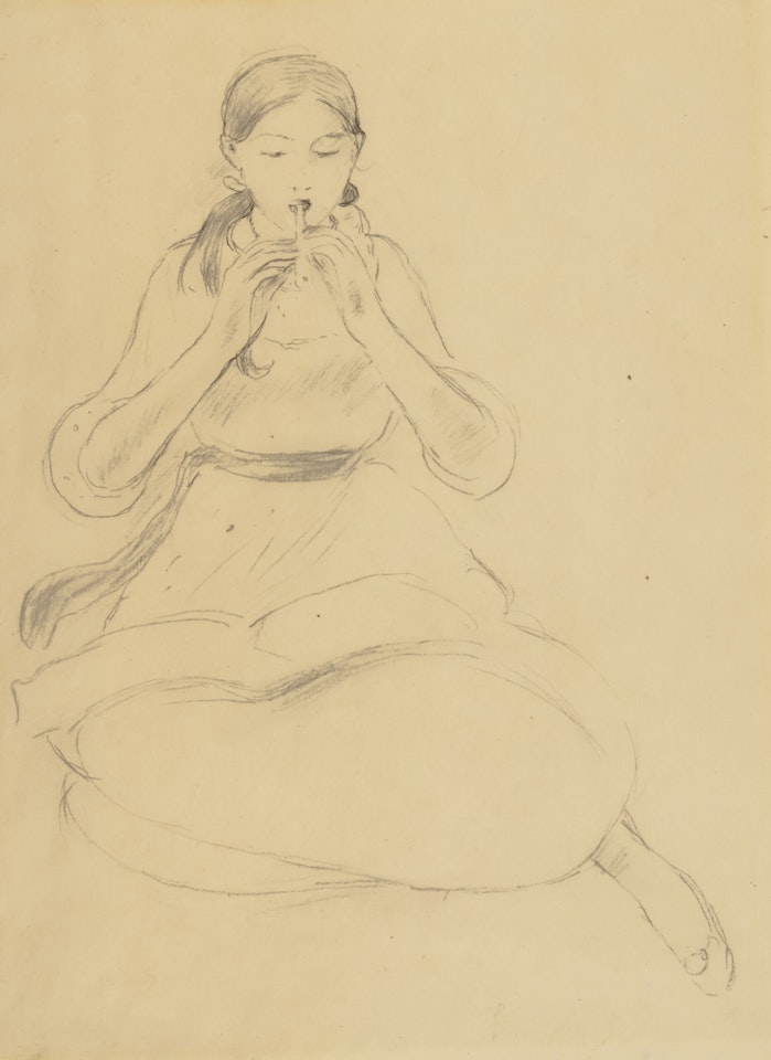 Le Flageolet by Berthe Morisot