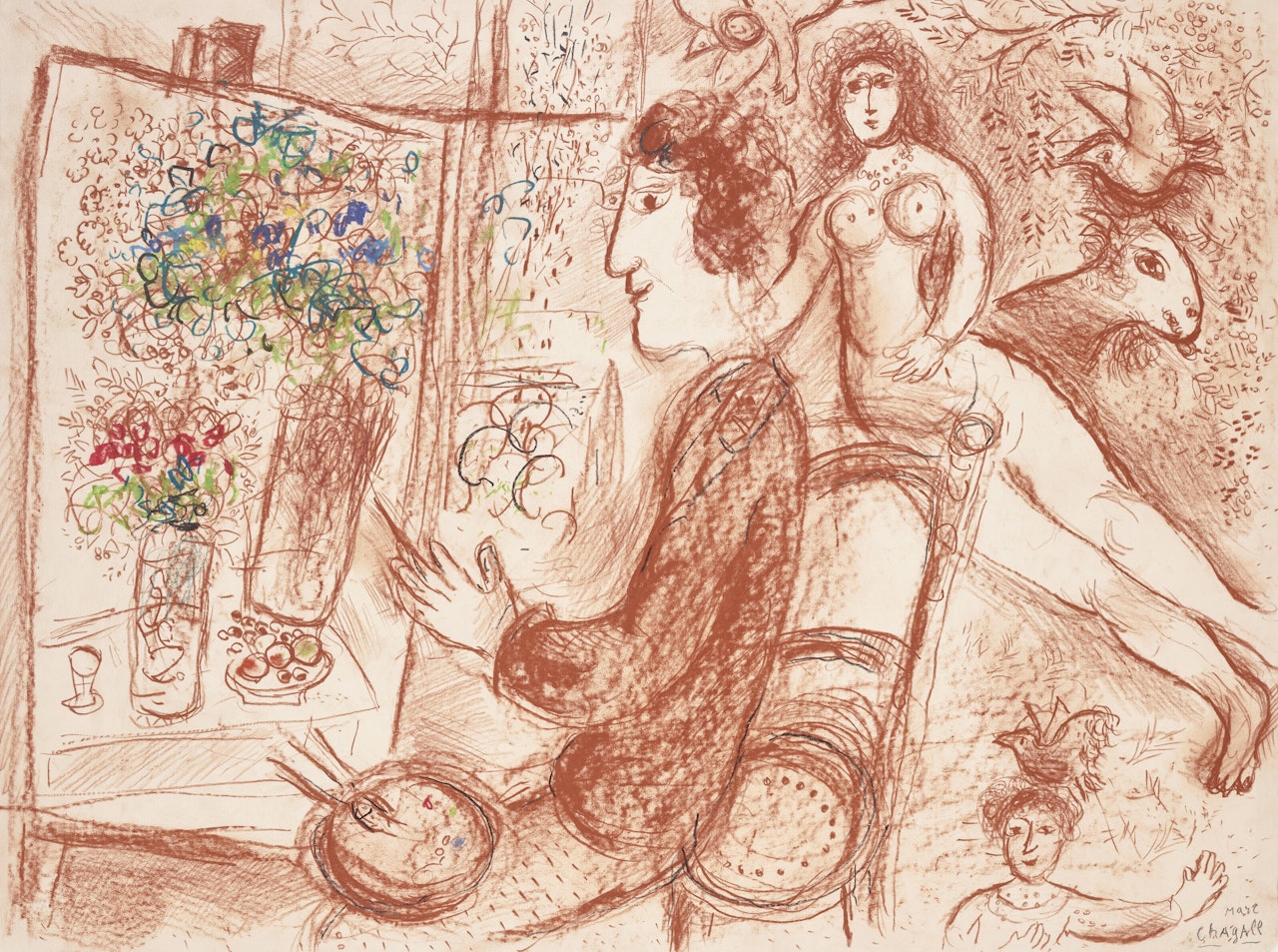 L"Atelier by Marc Chagall