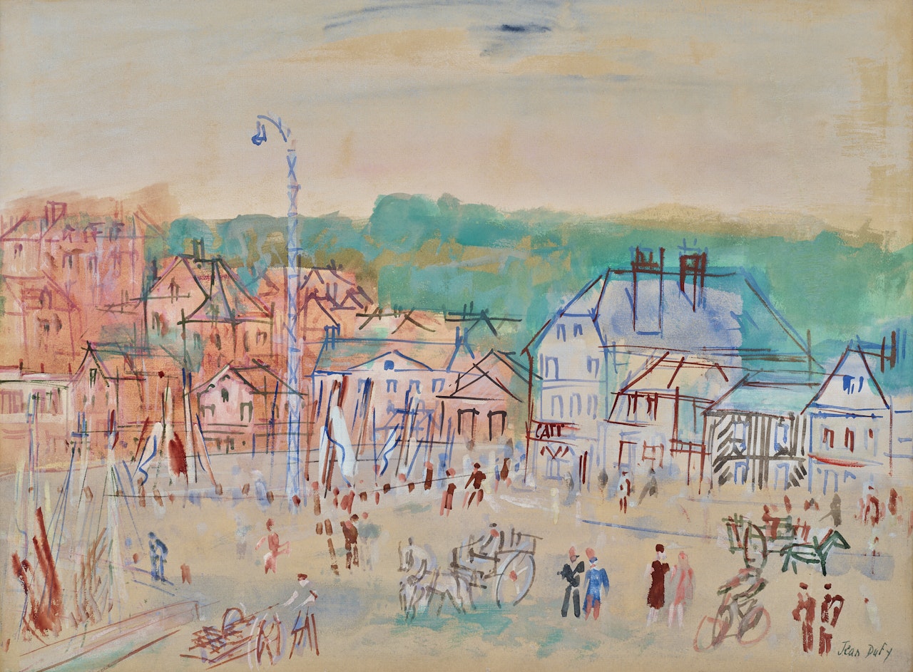 Honfleur, le bassin du Centre by Jean Dufy