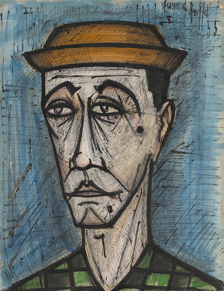 Tête de clown by Bernard Buffet
