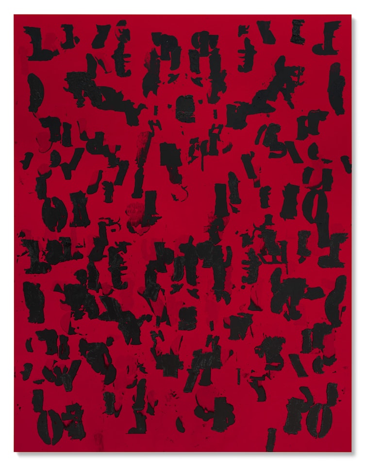 Ligon, G. Debris Field (Red) #1 by Glenn Ligon