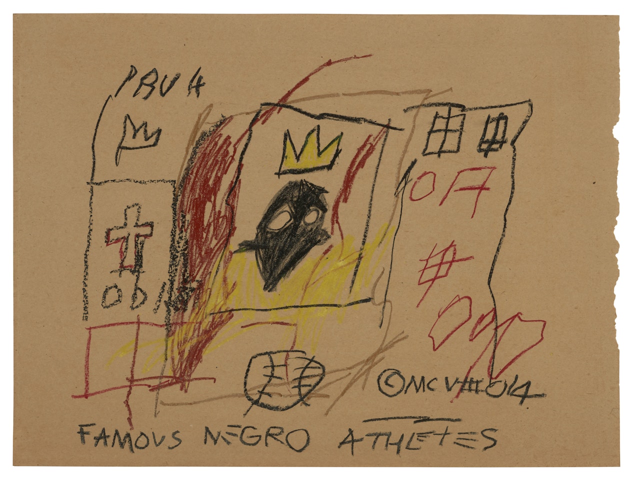 Famous Negro Athletes by Jean-Michel Basquiat