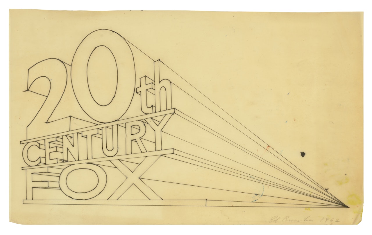 Trademark Study #4 by Ed Ruscha