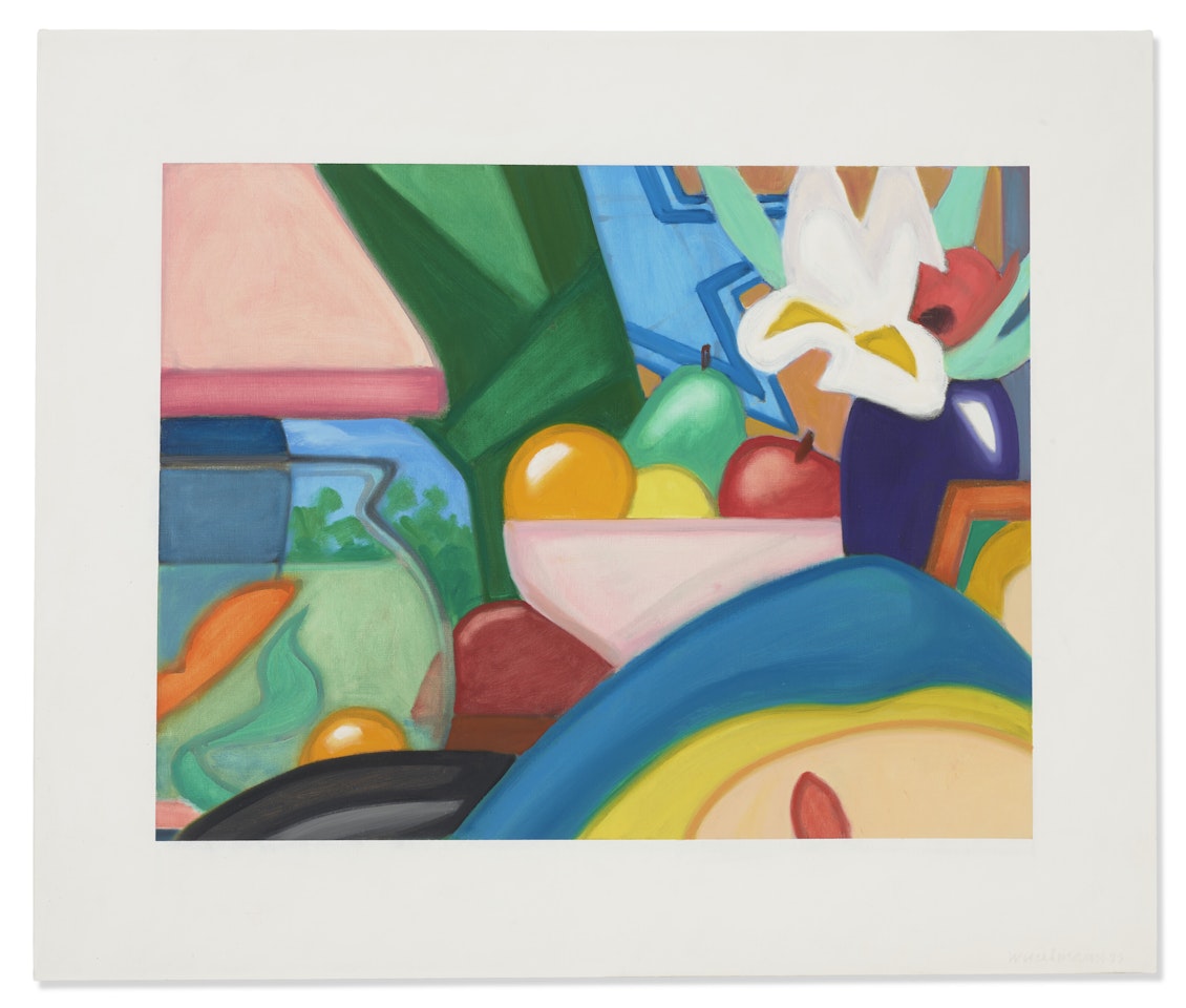 Daytime Still Life with Blonde and Goldfish by Tom Wesselmann