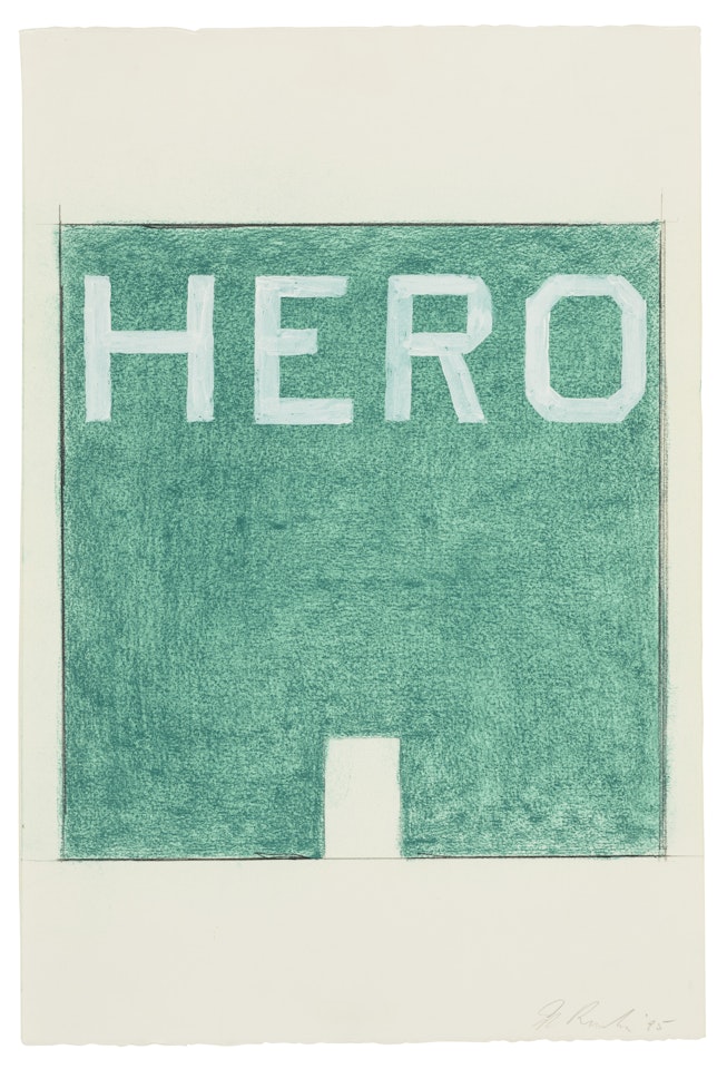Hero Study #5 by Ed Ruscha