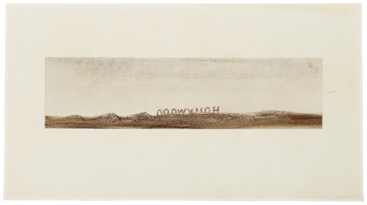 Back of Hollywood by Ed Ruscha