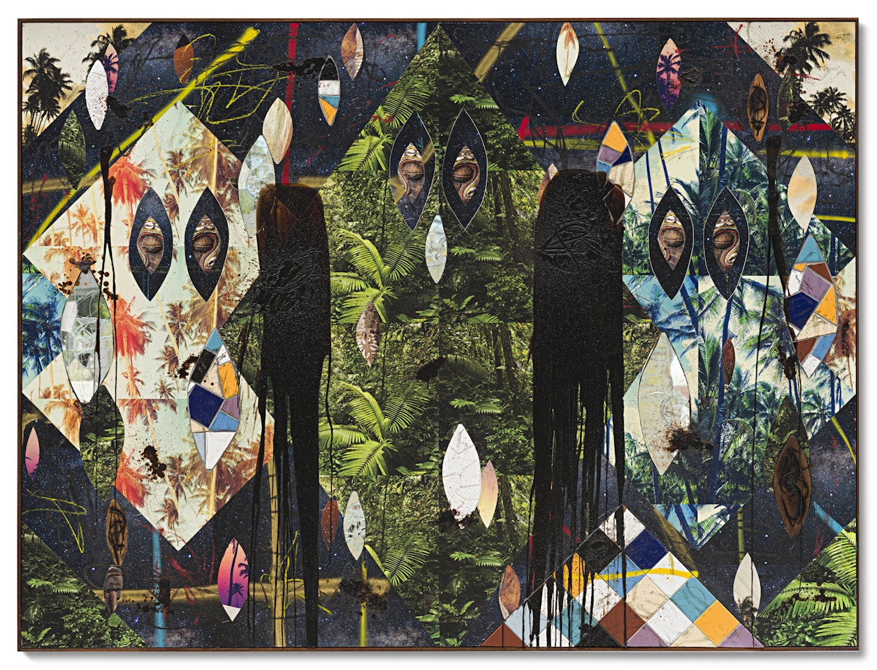 Untitled Escape Collage by Rashid Johnson