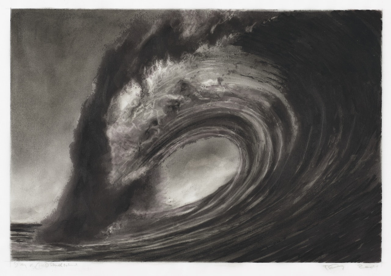 Study for Negative Skull Island by Robert Longo