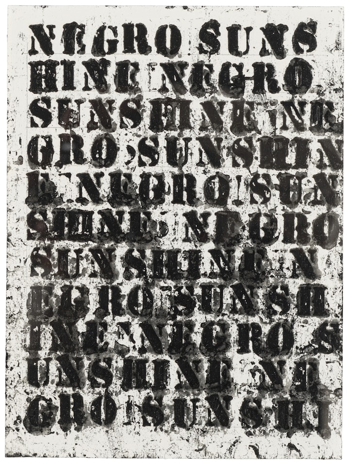 Study for Negro Sunshine II #32 by Glenn Ligon