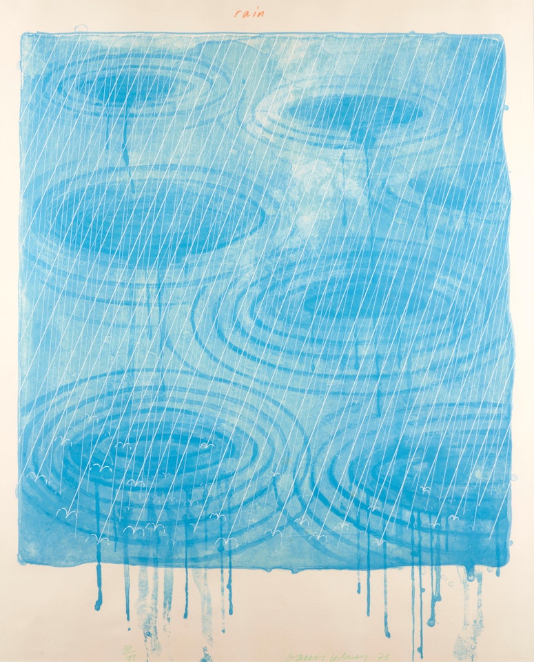 Rain, from The Weather Series (NGA/Gemini 23.4) by David Hockney