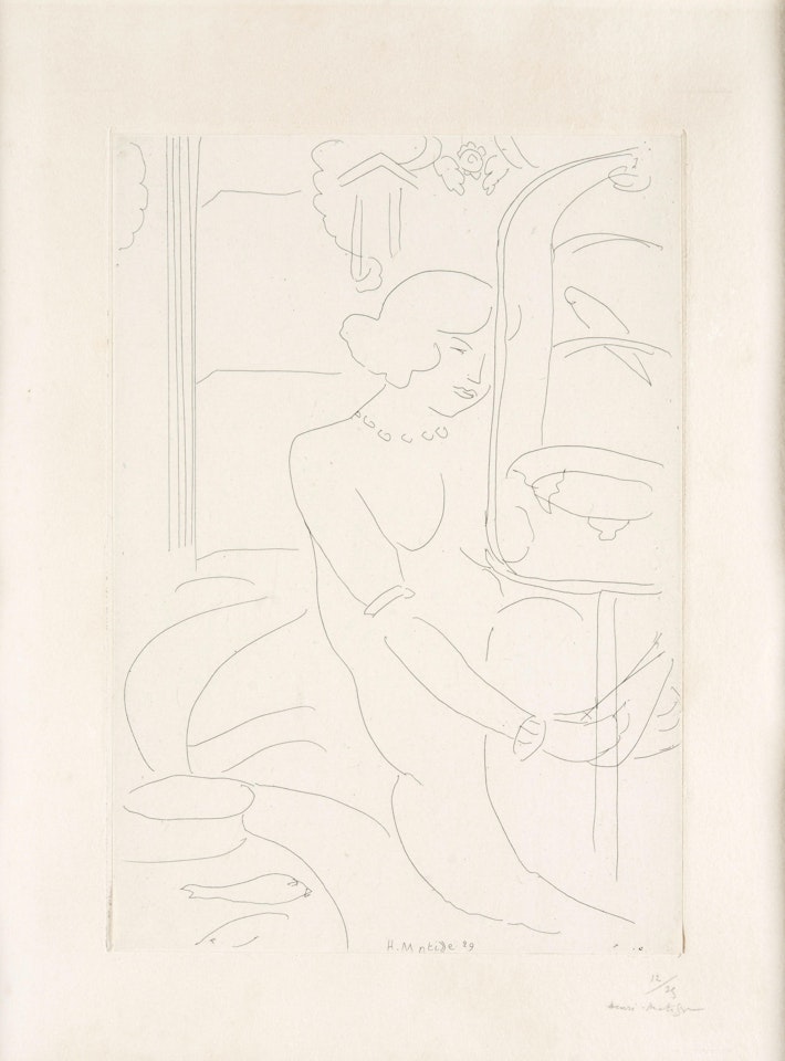 La cage de perruches et les poissons rouges (Duthuit 213) by Henri Matisse