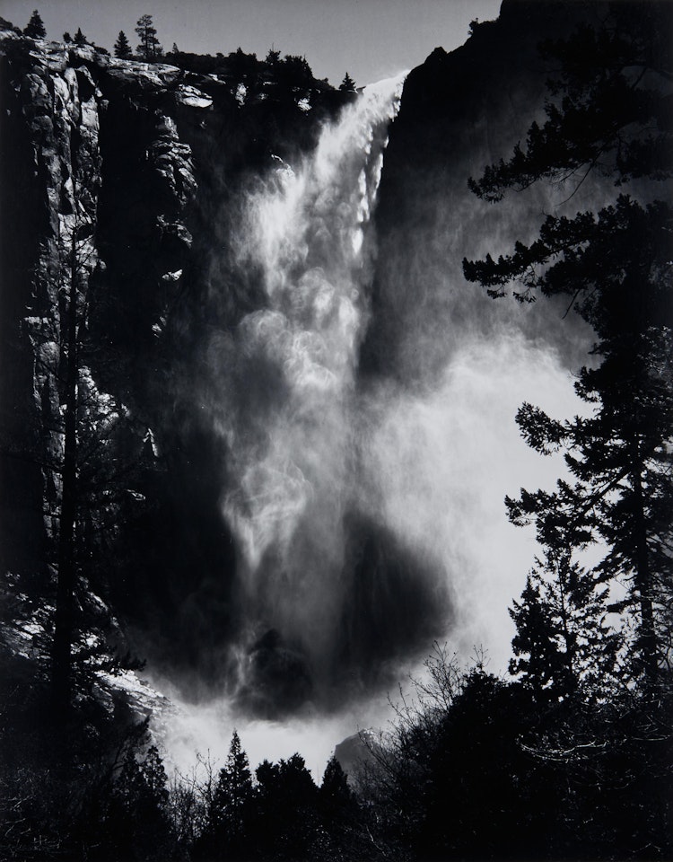 Bridalveil Fall, Yosemite National Park, California by Ansel Adams
